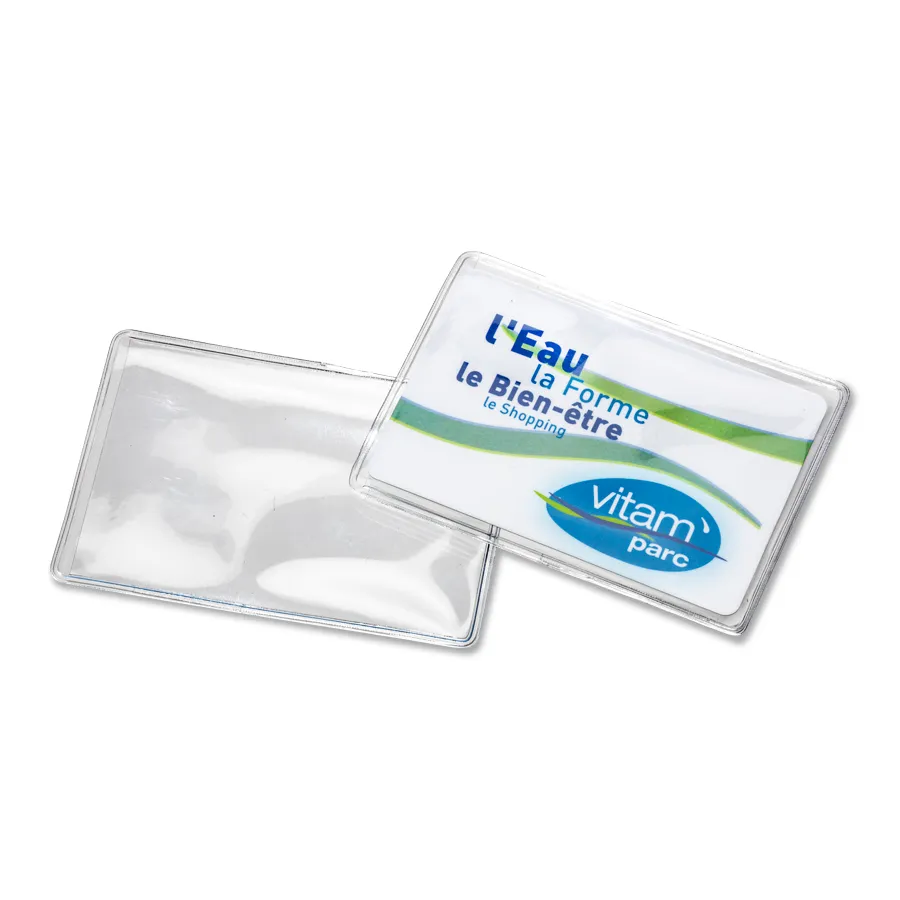 Pochette plastique badge