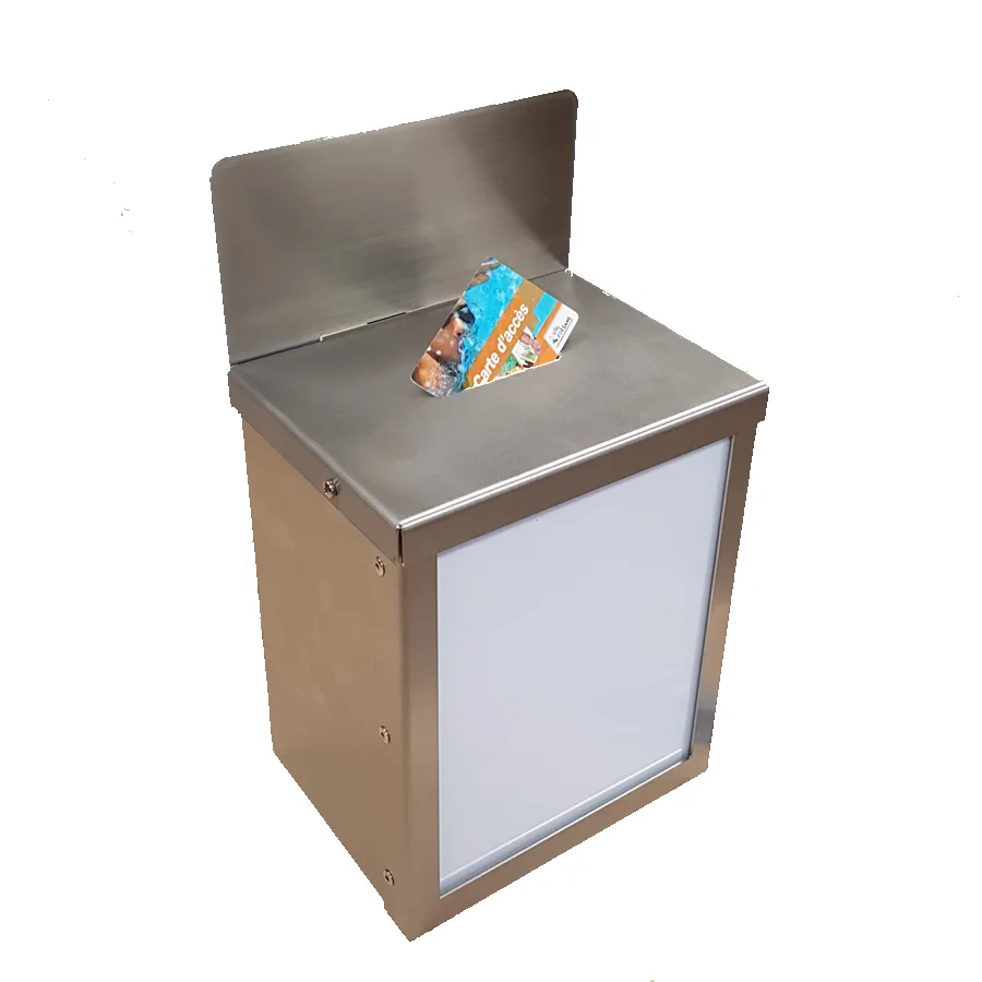 Urne de collecte inox