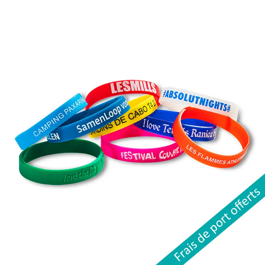 Bracelets en silicone personnalisés