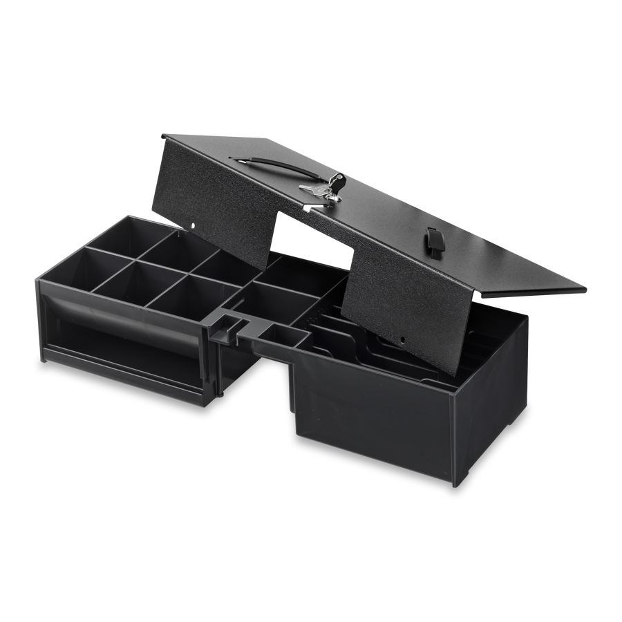 5 « Petite boîte de sécurité de tiroir-caisse en acier avec plateau  amovible et serrure à clé 2 clés