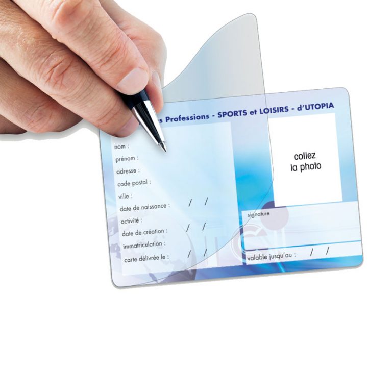 Carte d'adhérent personnalisable Carte de membre Impression