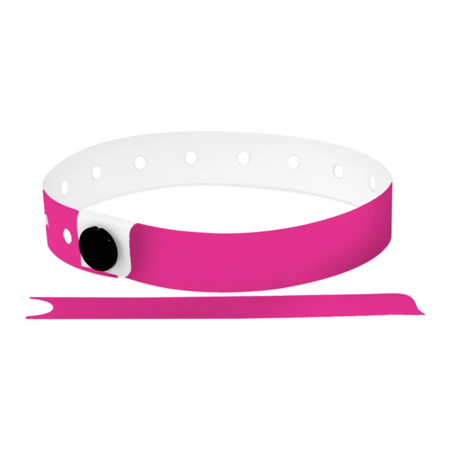 bracelet en plastique - rose