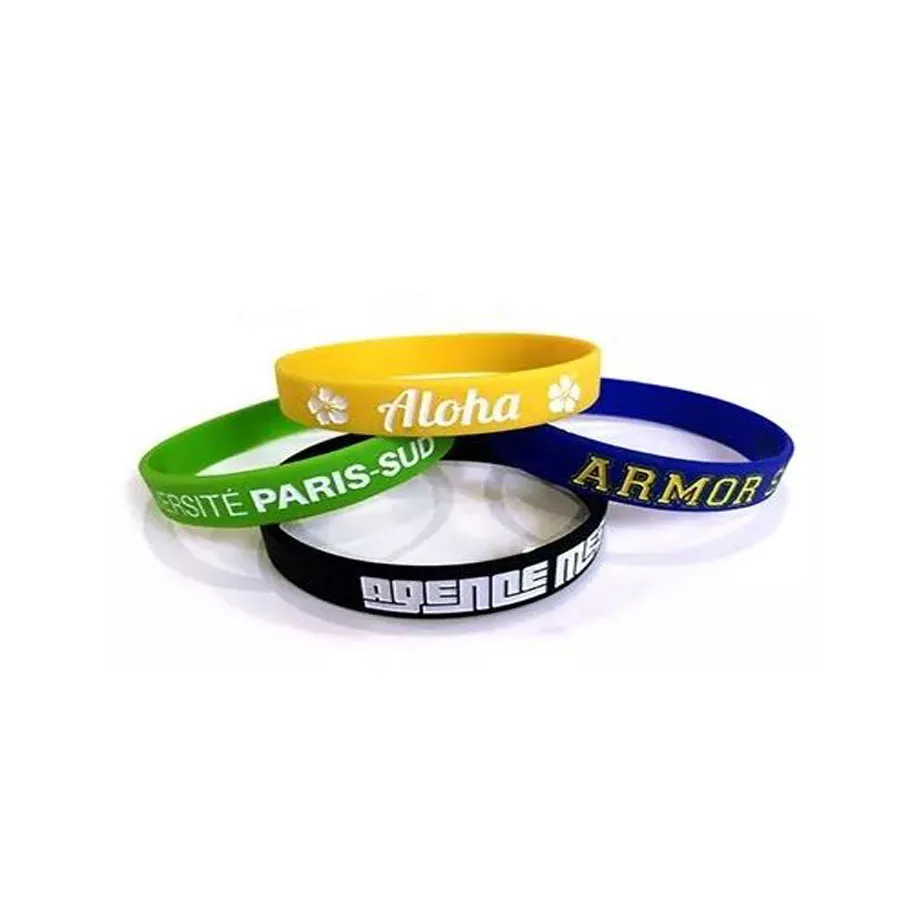Bracelet silicone personnalisé creusé
