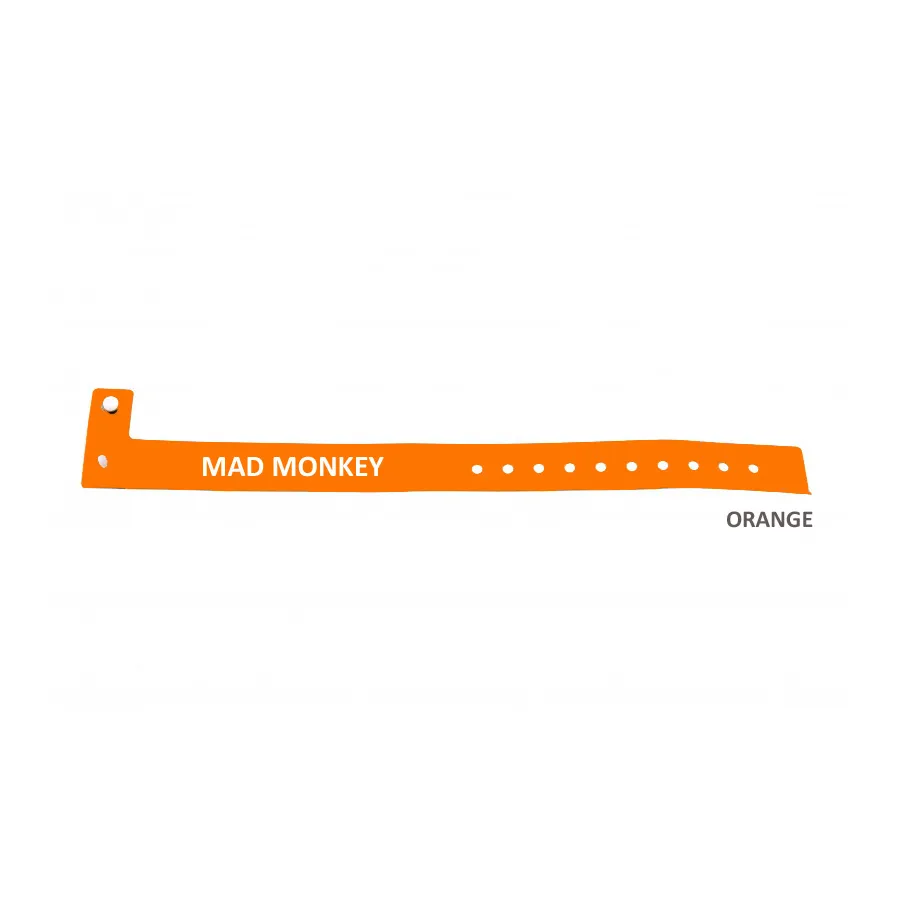 bracelet vinyle personnalisé - orange