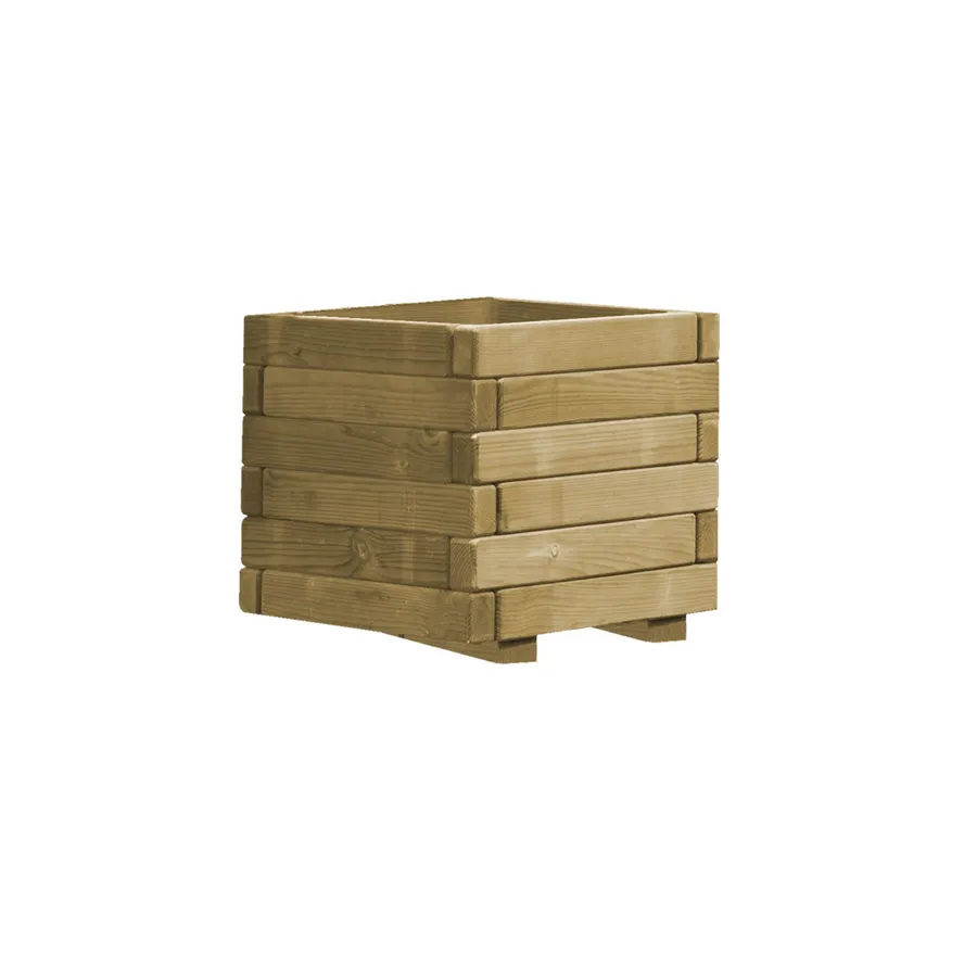 Jardinière bois carré