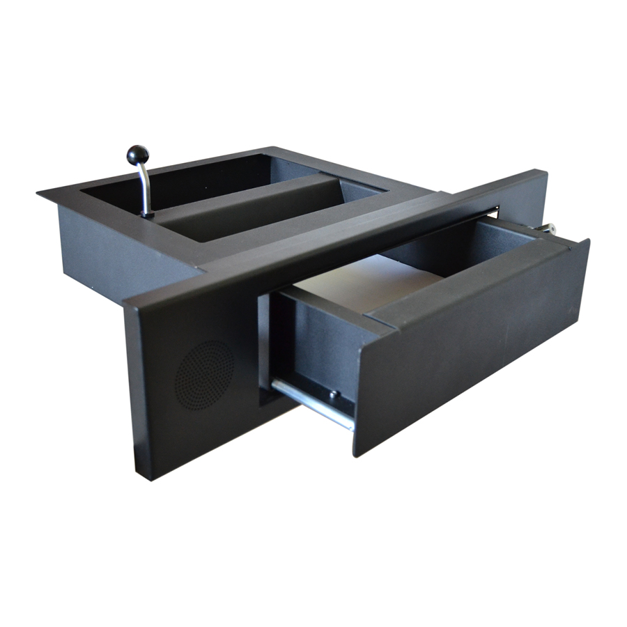 passe document façade avec interphonie - position ouvert