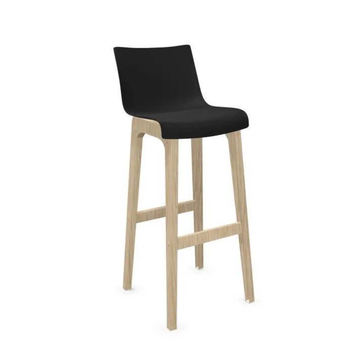 tabouret haut noir