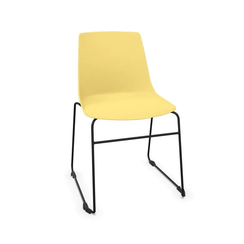 chaise polyvalente jaune