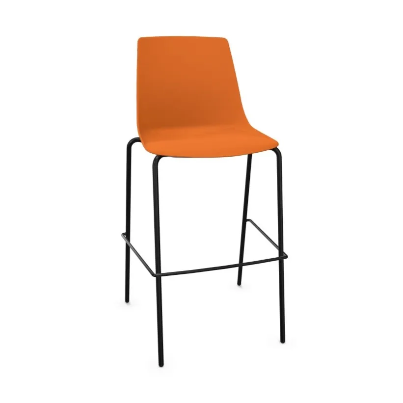 chaise haute orange