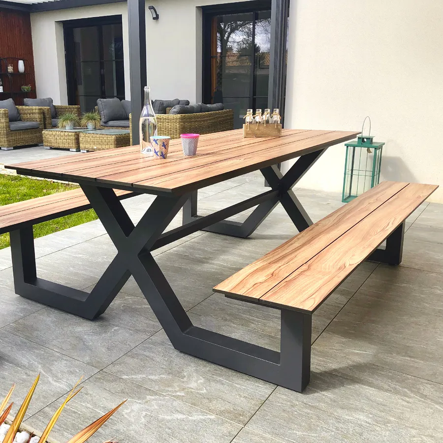 table de pique-nique HPL en situation