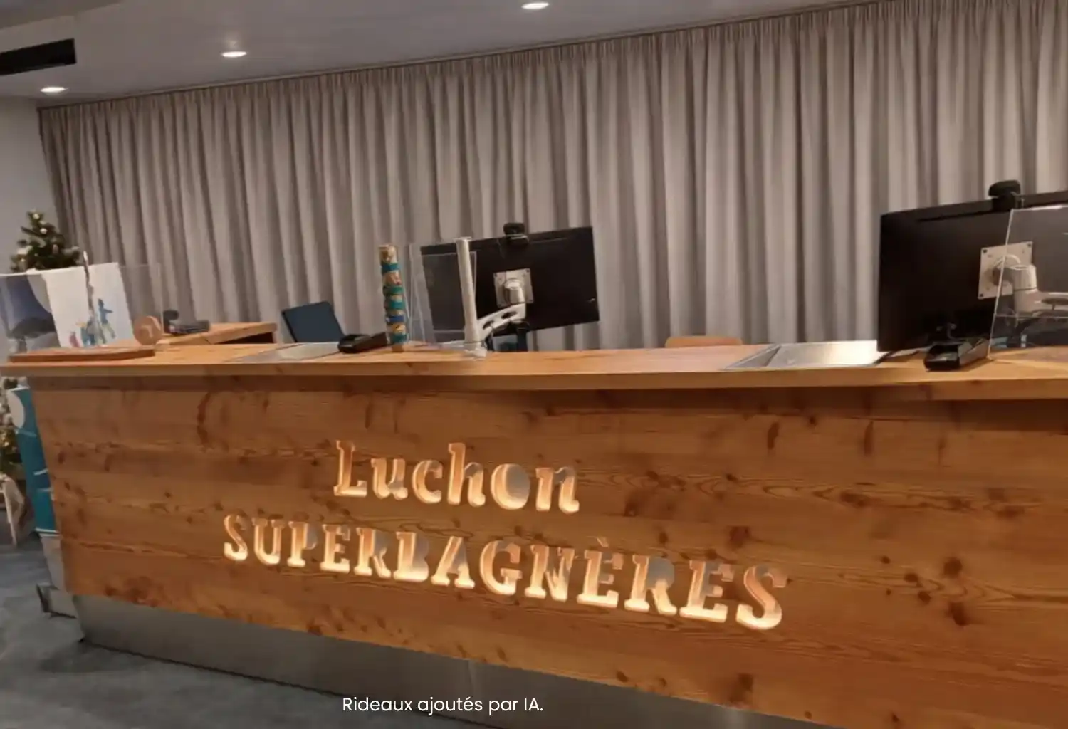 guichet accueil ouvert bois